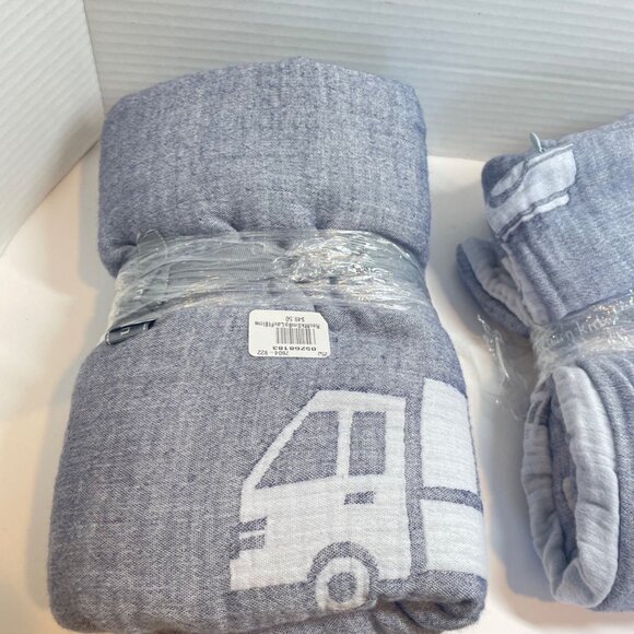Pottery Barn Kids Extreme Soft Truck Pillowcases Shams New - Picture 2 of 9